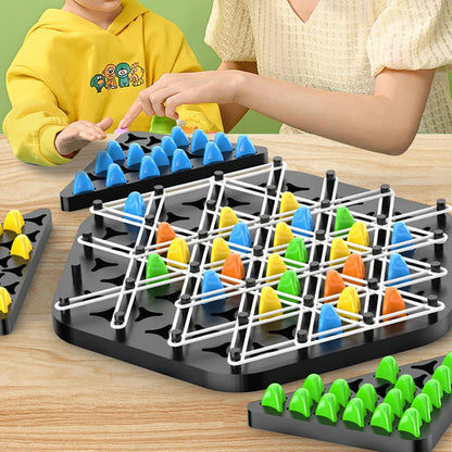 Interactive Chain Triangle Chess Game Set for Family Enjoyment