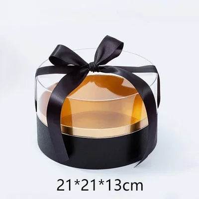 Heart Shaped Flower Box Square Acrylic Gift Box With Ribbon Rose Flower Packaging Boxes For Gift Wrapping Flower Arrangement