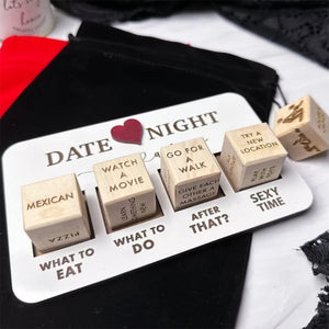 Date Night Dice Kit: A Romantic Gift for Couples, Perfect for Anniversaries, Valentine's Day, or Fun Date Night Activities.