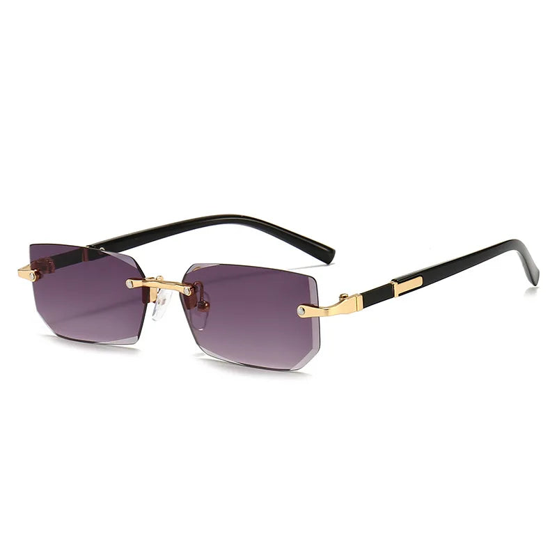 Rimless Square Sunglasses for Women - Trendy Summer Shades