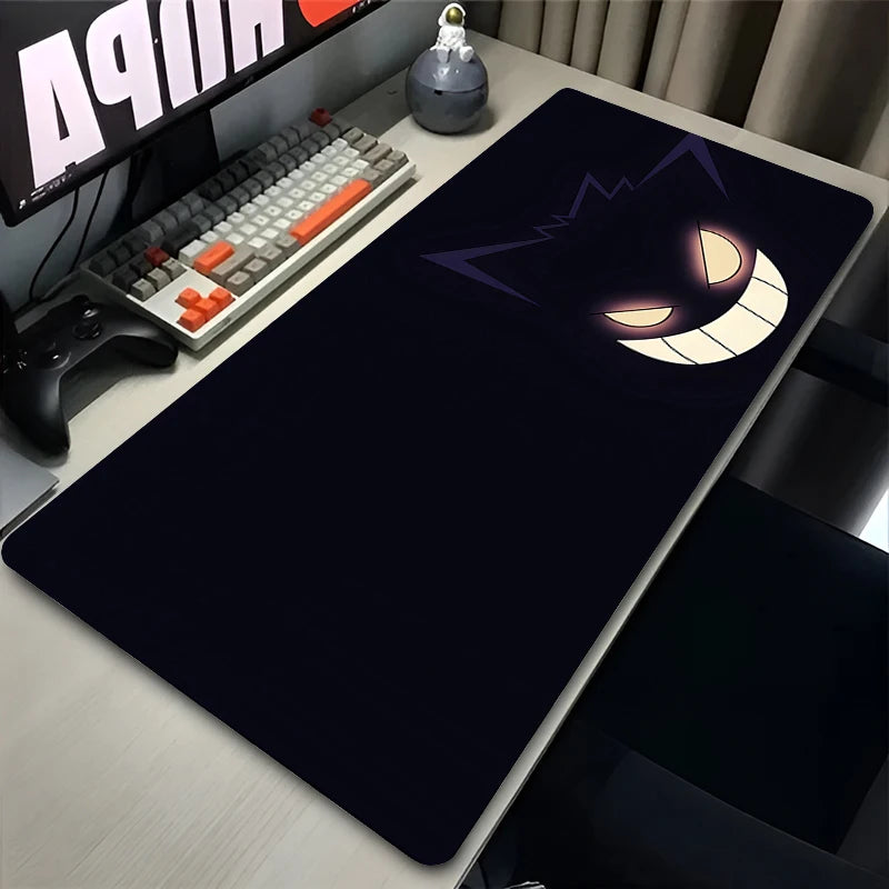 Purple Gengar Anime Mouse Pad XXL Gamer Mat Kawaii Desk Rug