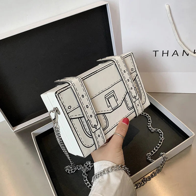 B&W Box Women's Casual Crossbody Bag PU Leather