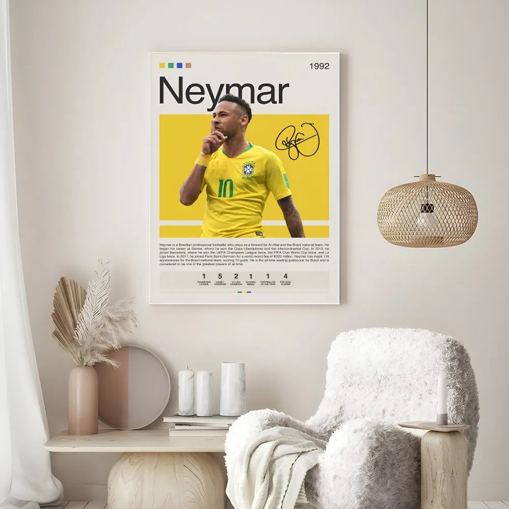 Soccer Icons of Brazil Wall Art