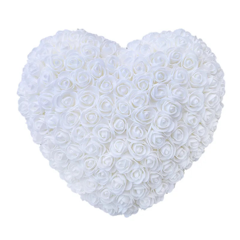 18cm Red PE Rose Heart Gift for Girlfriends - Ideal for Valentine's Day, Weddings, and Birthdays.