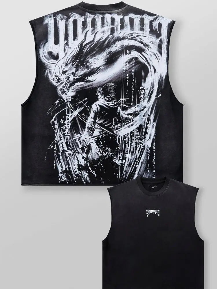 YLA Oversized fallow Sleeveless top