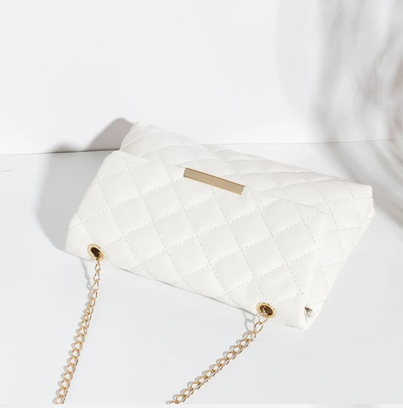 Lattice Women's Embroidered PU Leather Crossbody Phone Bag